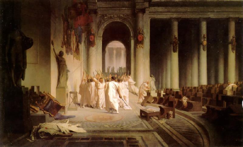 Jean Leon Gerome The Death of Caesar Sweden oil painting art